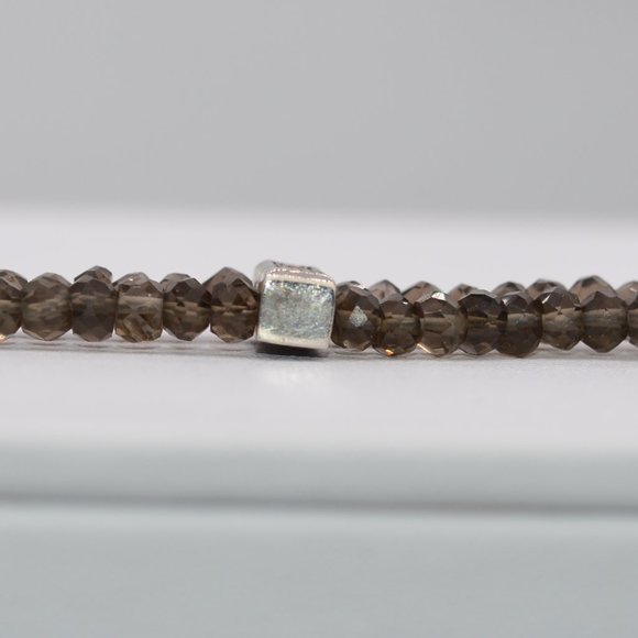 Anatoli Double Strand Smoky Quartz Bead Bracelet in Sterling - Picture 9 of 12
